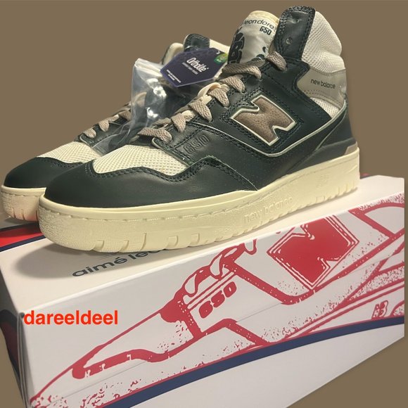 AIME LEON DORE X NEW BALANCE 650R BOTANICAL GREEN sz 10.5 - Picture 4 of 7